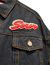 Load image into Gallery viewer, Oversized Denim Soror Jacket