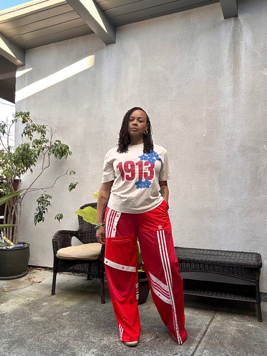 1913 Violets Oversized T