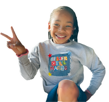 Load image into Gallery viewer, Youth - Black Girl Magic Crewneck