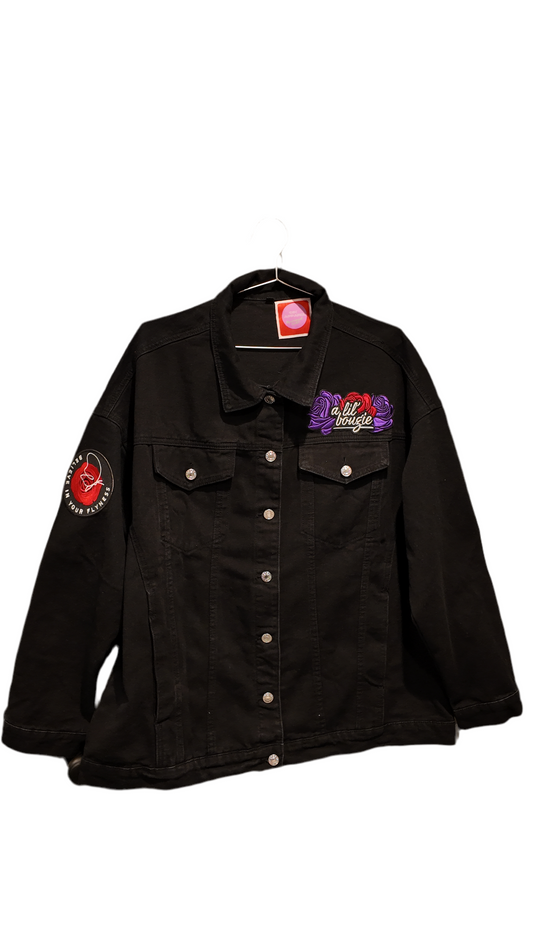 Black Girl Magic Oversized Denim Jacket