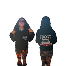 Load image into Gallery viewer, Just Because…Black Girl Magic Zip Hoodie