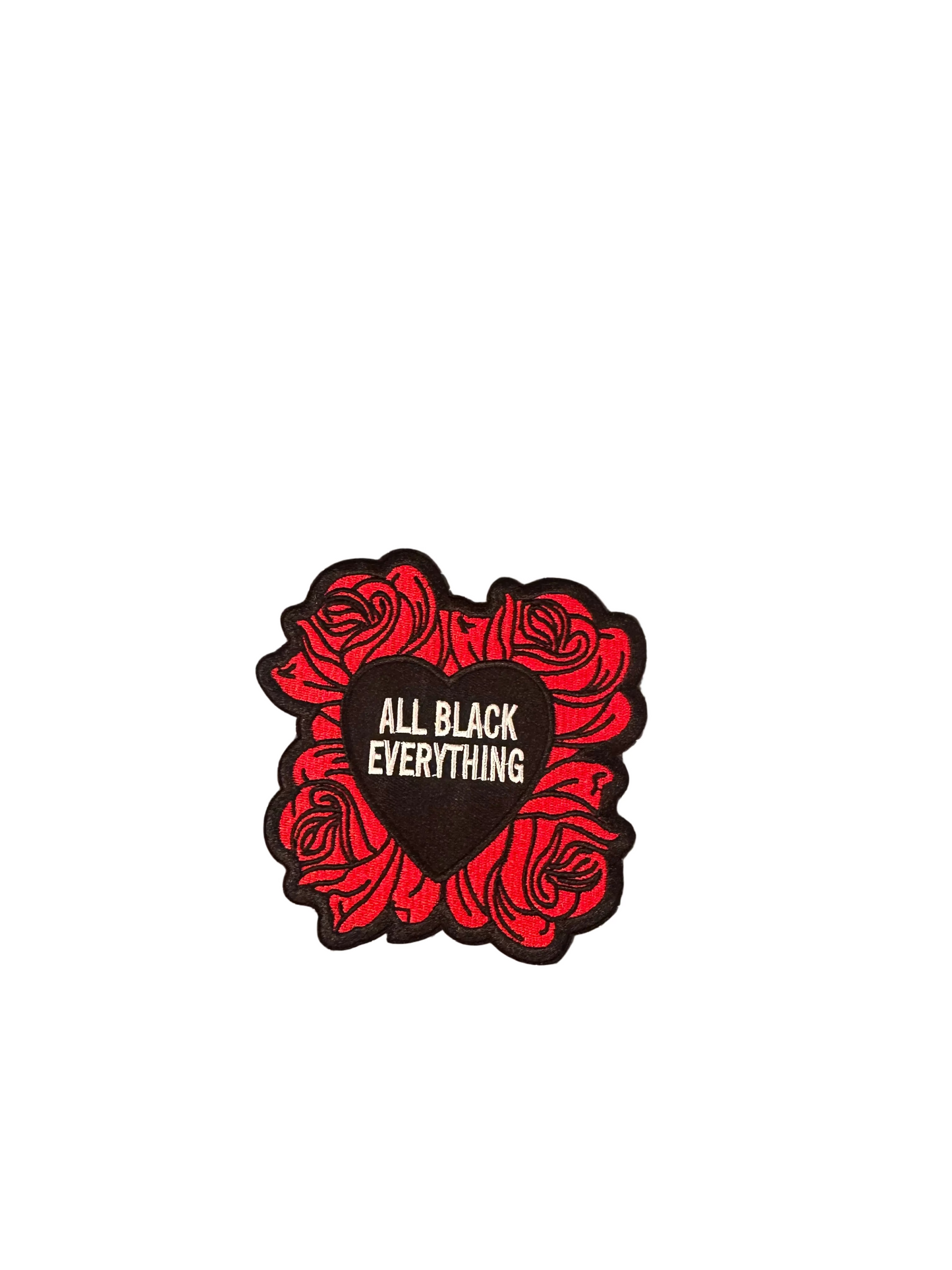 All Black Everything w/ roses Patch