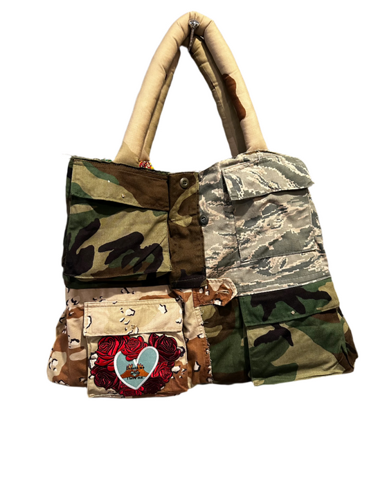 Oversized Upcycled Tote Bag