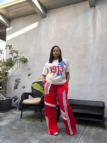 1913 Violets Oversized T