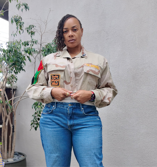 BGM Desert Camo Cropped or Full Length Jacket