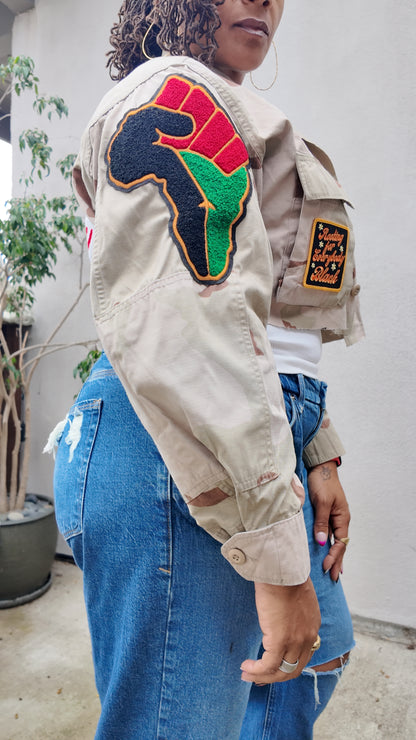 BGM Desert Camo Cropped or Full Length Jacket