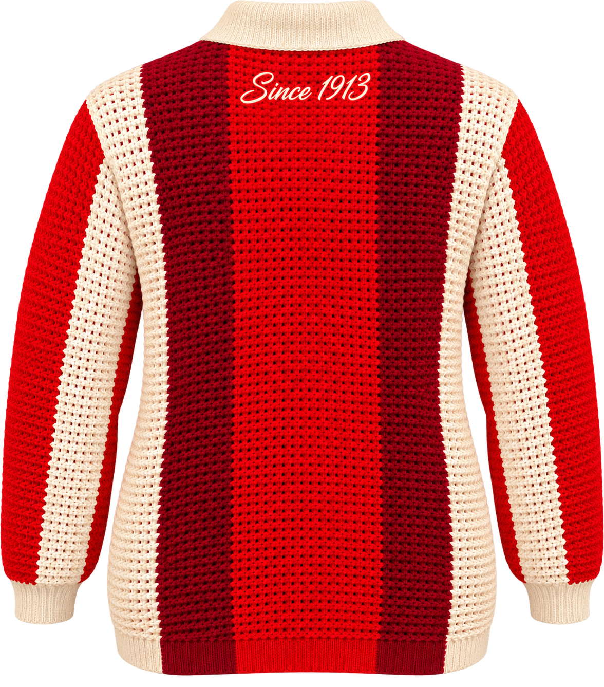 Delta Striped Mesh Knit Sweater
