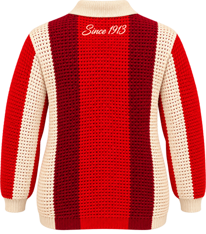 Delta Striped Mesh Knit Sweater