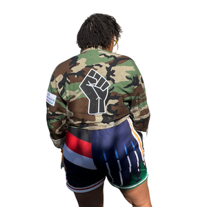 Cropped Camo Jacket (Womens) - Seven Patches
