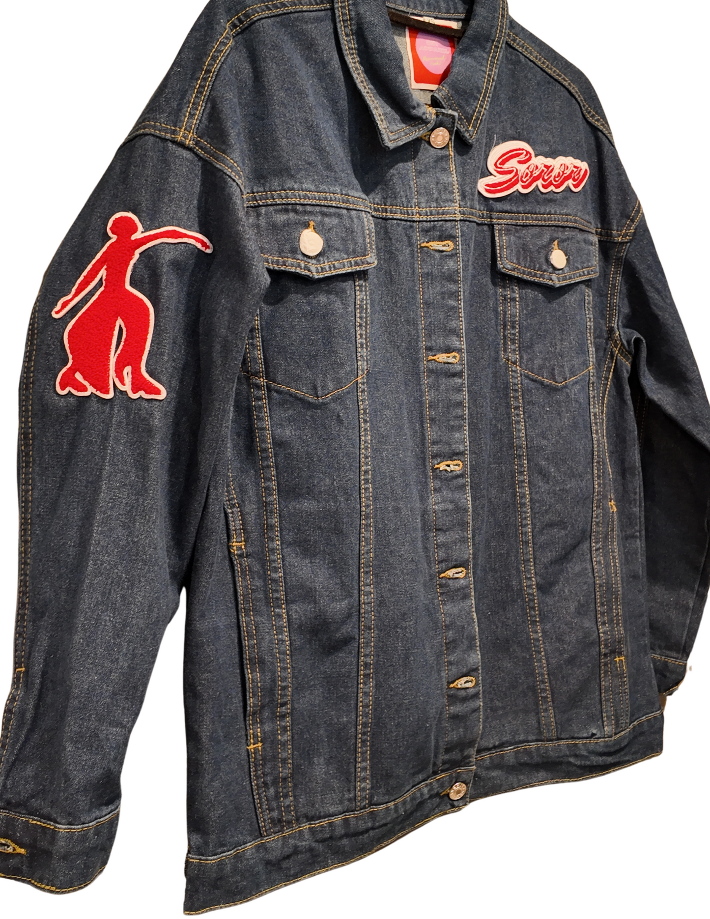 Oversized Denim Soror Jacket