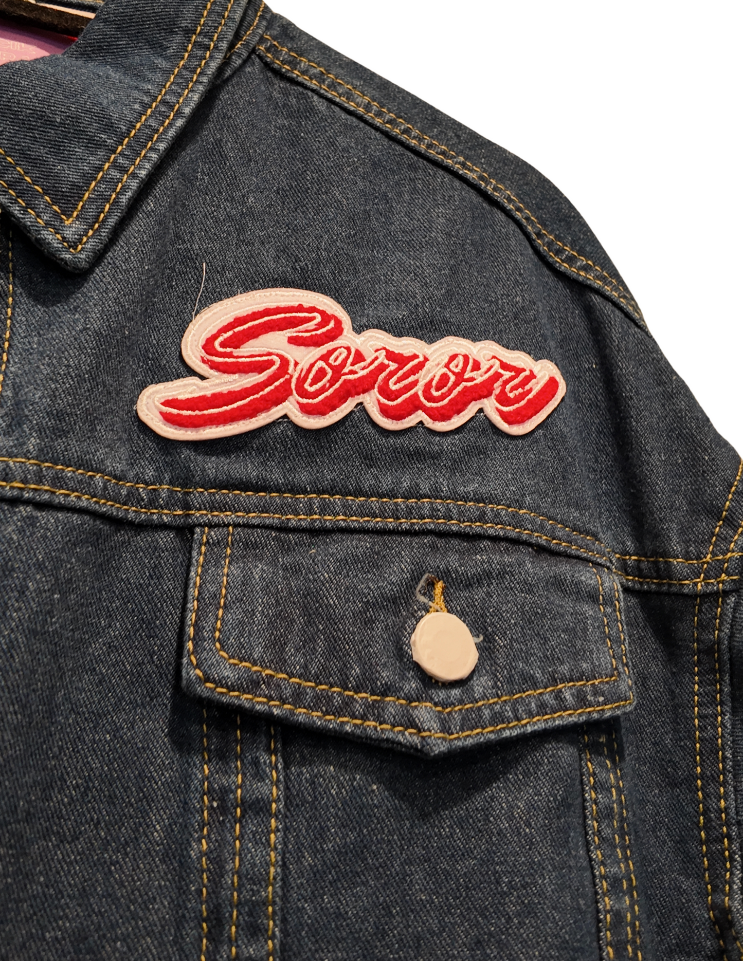 Oversized Denim Soror Jacket