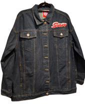 Load image into Gallery viewer, Oversized Denim Soror Jacket

