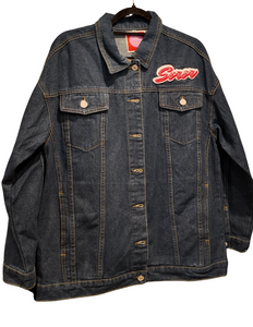 Oversized Denim Soror Jacket
