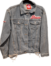 Load image into Gallery viewer, Oversized Denim Soror Jacket
