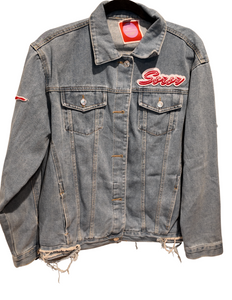 Oversized Denim Soror Jacket