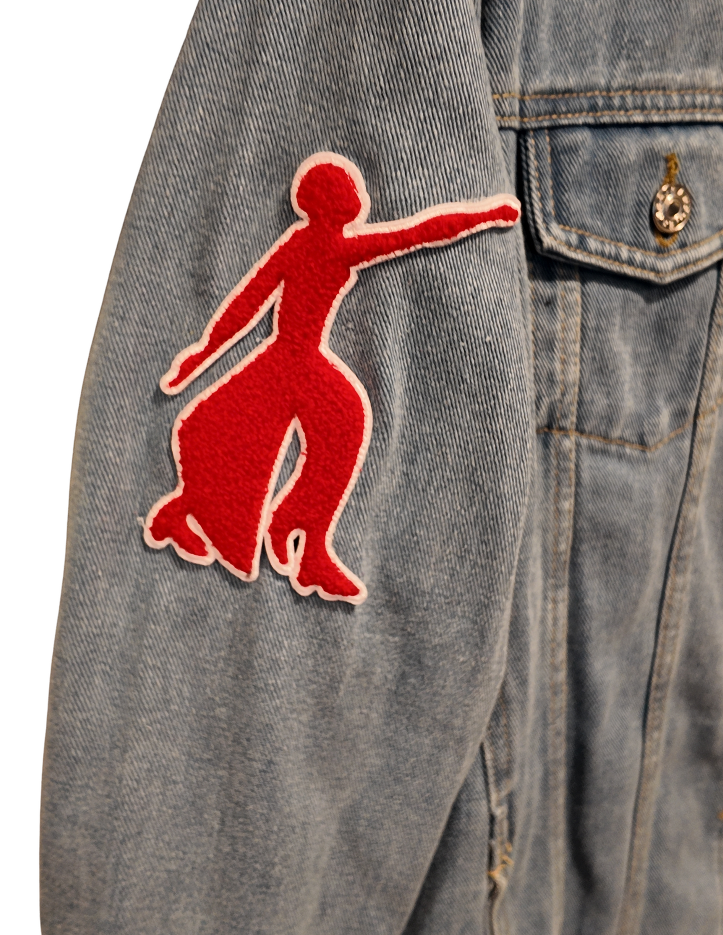 Oversized Denim Soror Jacket