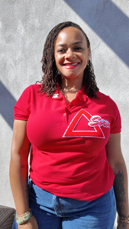 Delta Soror Red Polo