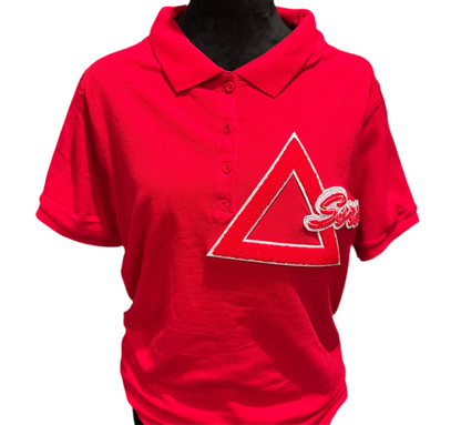 Delta Soror Red Polo