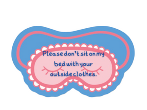 No Outside Clothes Sticker