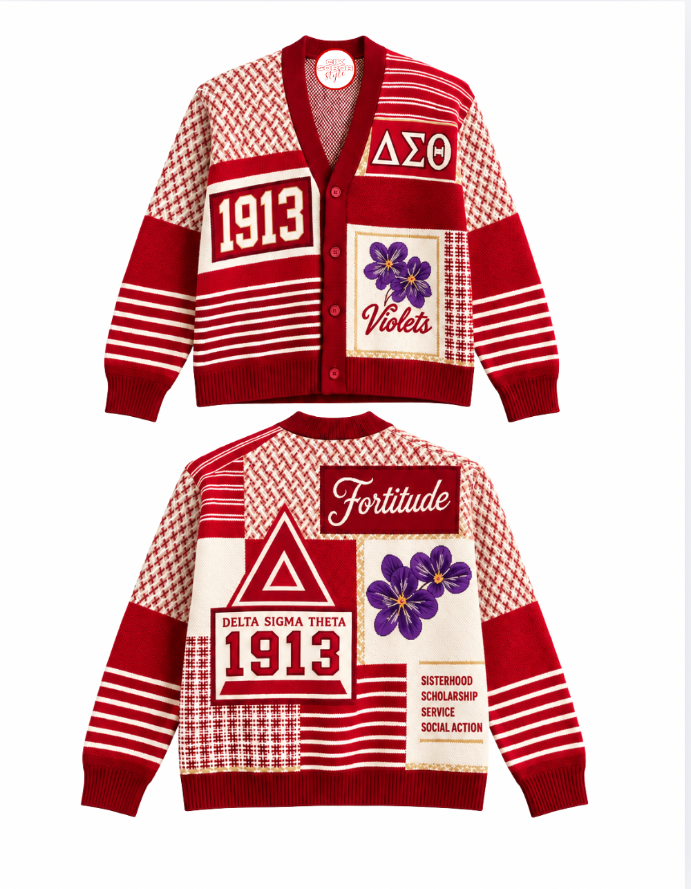 Delta Patchwork Cardigan