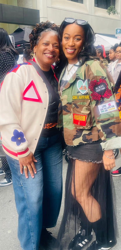 Cropped or Full Length Woodland Camo Jacket