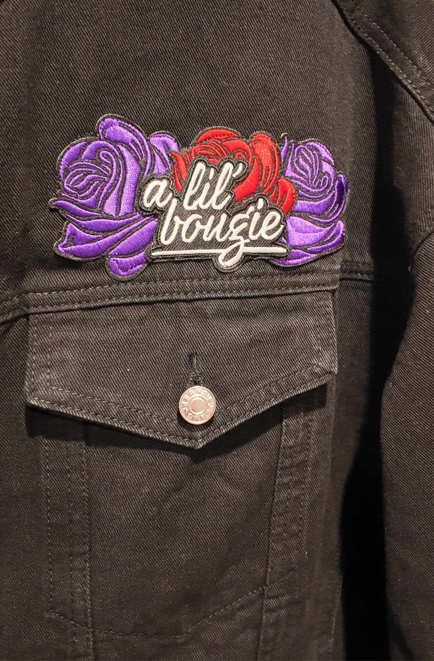 Black Girl Magic Oversized Denim Jacket