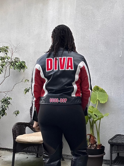 Diva Cropped Leather Jacket (Pre Order)