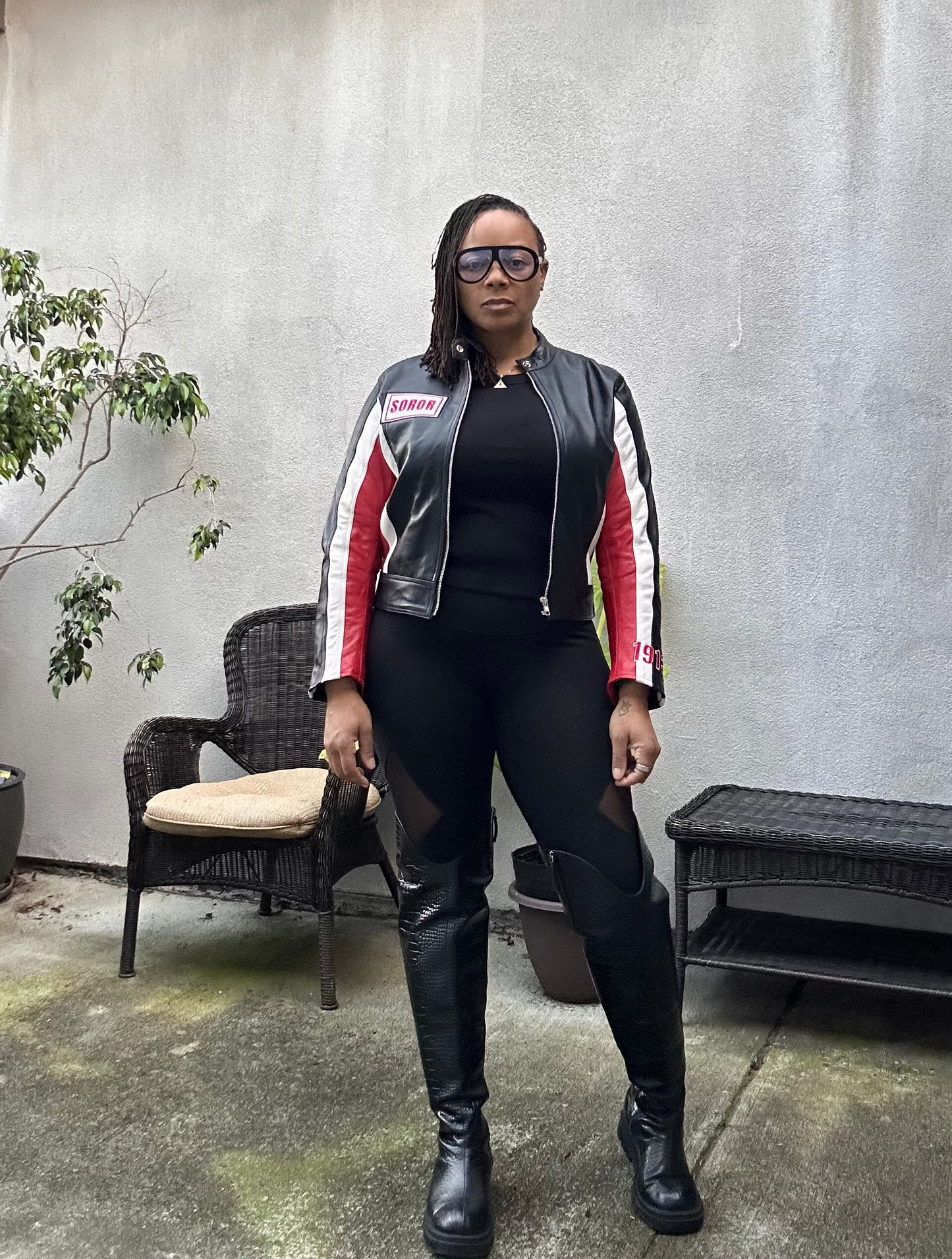 Diva Cropped Leather Jacket (Pre Order)