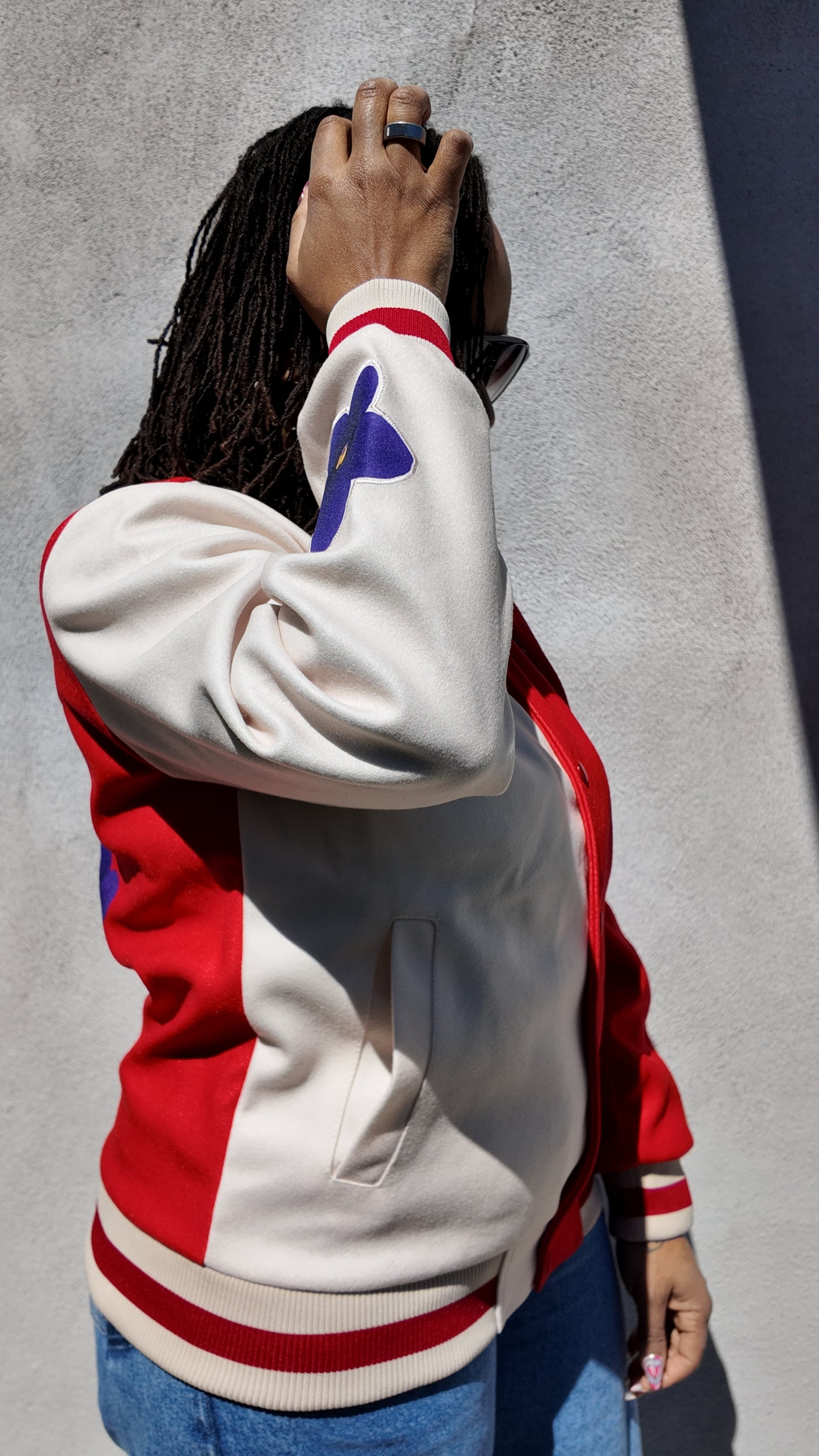 1913 Crimson & Cream Varsity Jacket