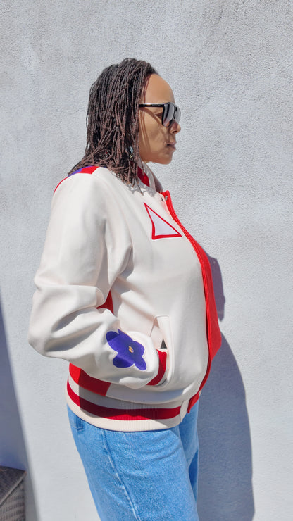1913 Crimson & Cream Varsity Jacket