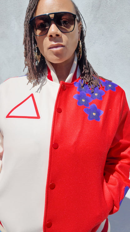 1913 Crimson & Cream Varsity Jacket