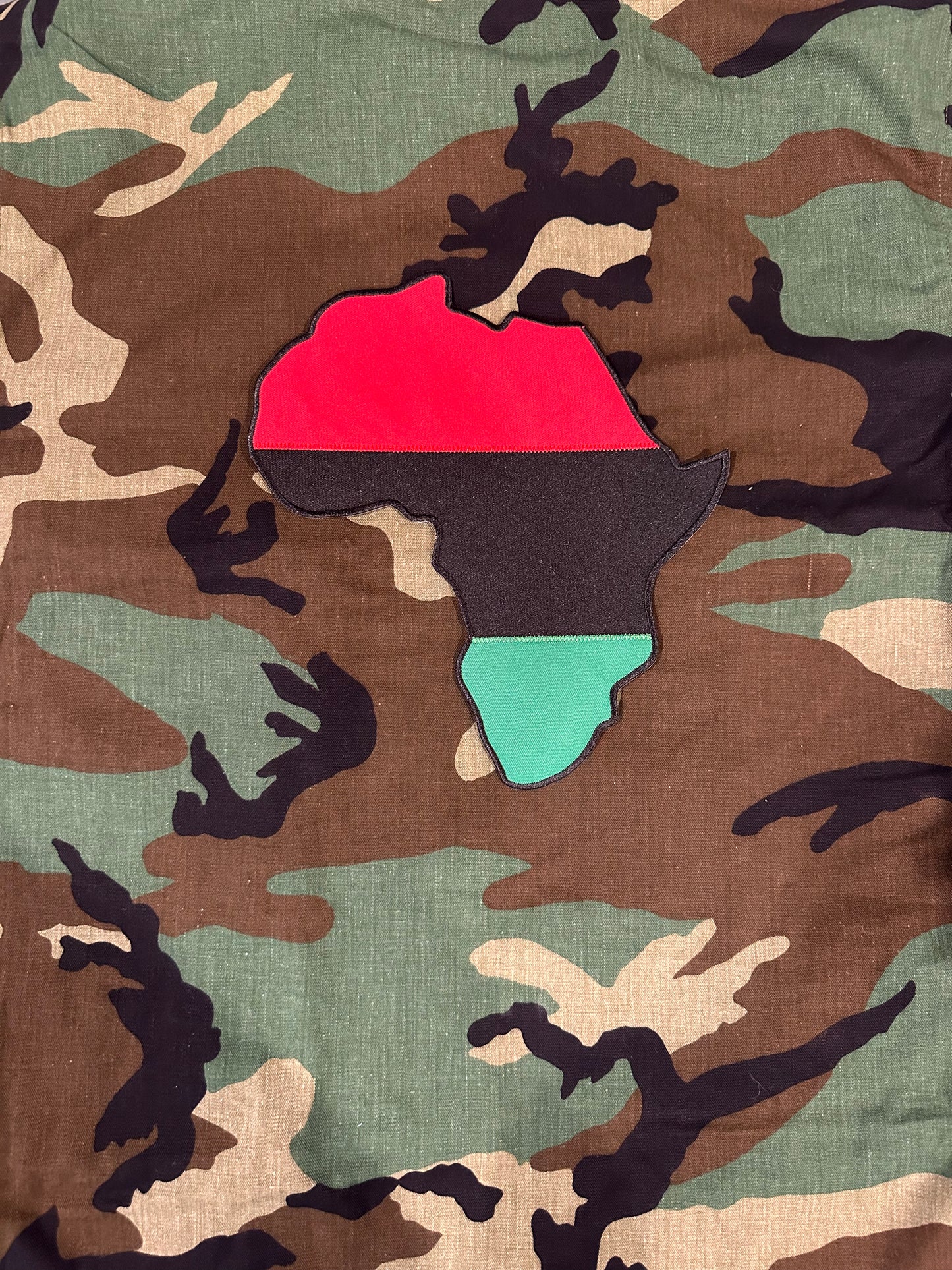 Cropped or Full Length Woodland Camo Jacket