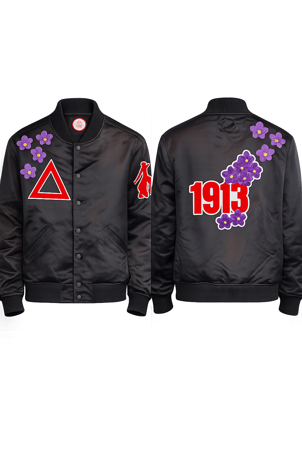 1913 Violets Bomber Jacket