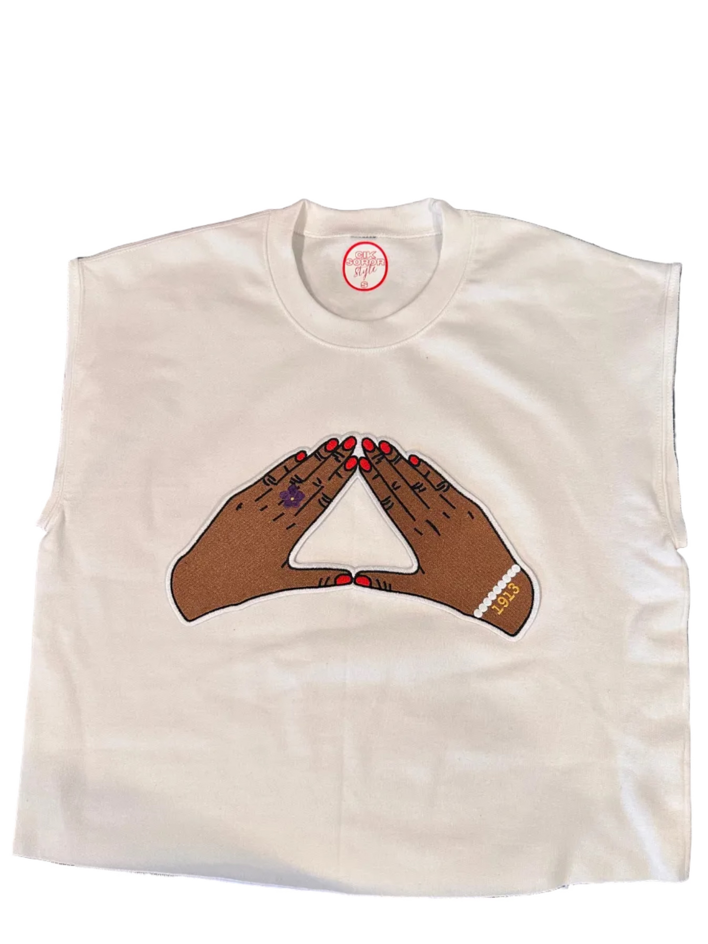 Devotion Cropped Sleeveless Sweatshirt