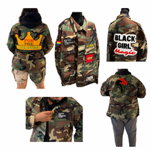 Load image into Gallery viewer, Full Length Camo Jacket - 7 Patches
