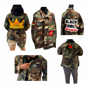 Full Length Camo Jacket - 7 Patches