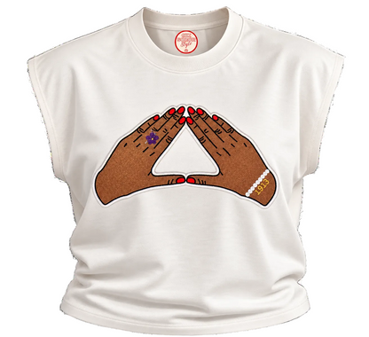 Devotion Cropped Sleeveless Sweatshirt