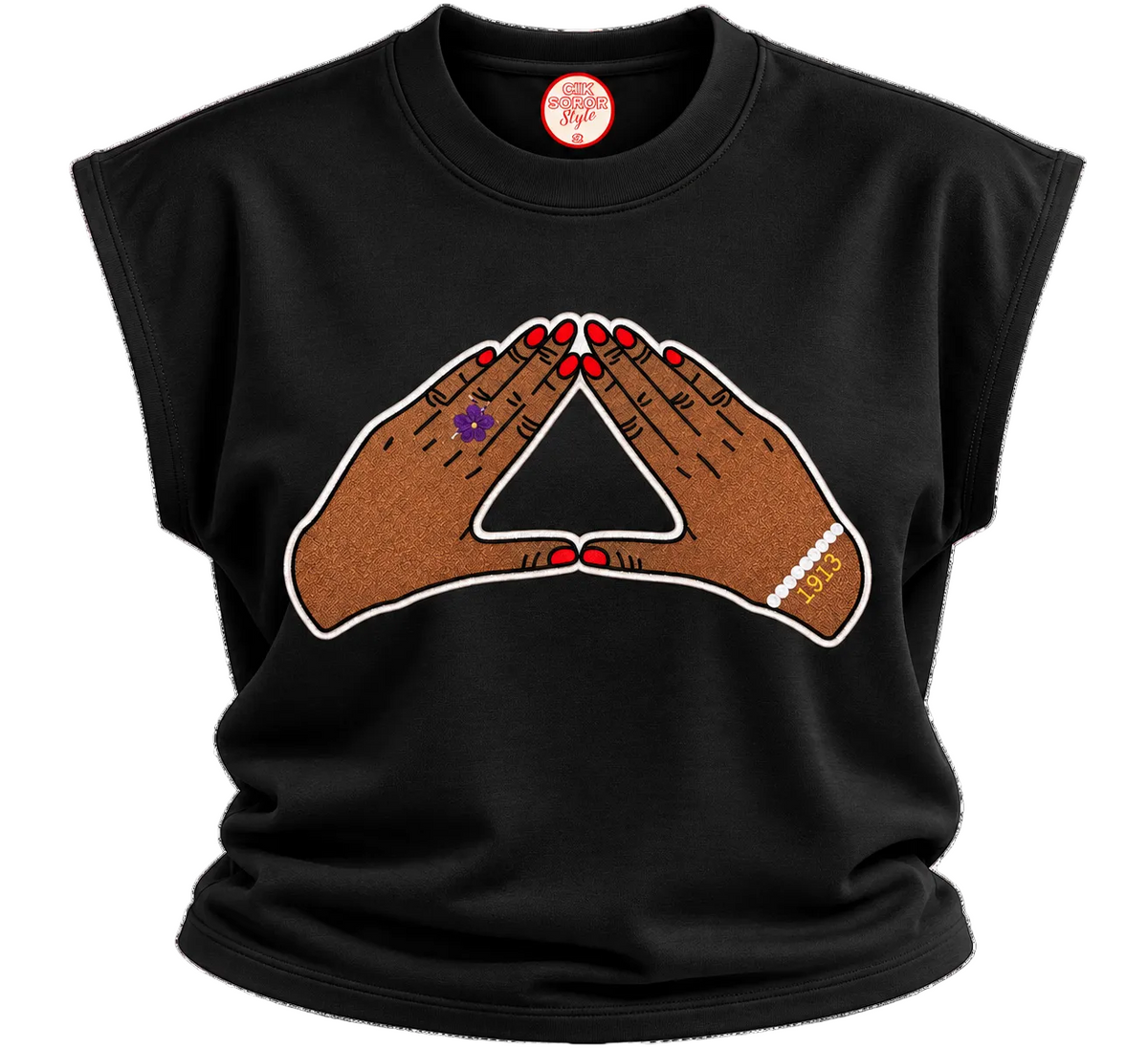 Devotion Cropped Sleeveless Sweatshirt