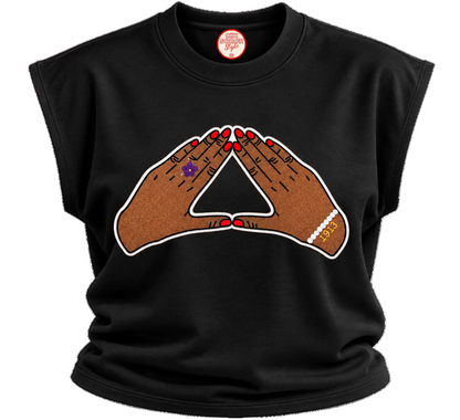 Devotion Cropped Sleeveless Sweatshirt
