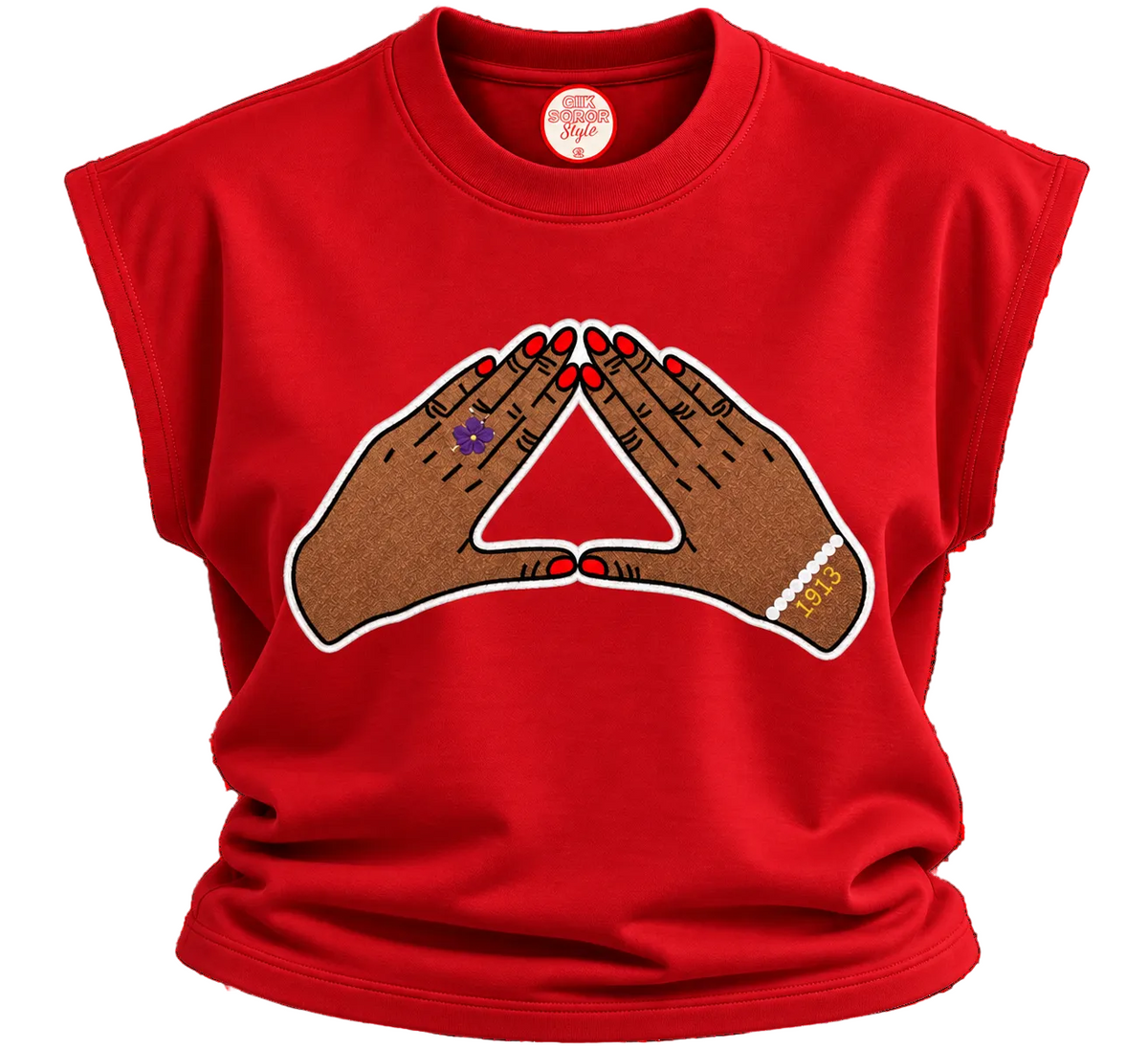 Devotion Cropped Sleeveless Sweatshirt