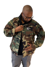 Load image into Gallery viewer, Full Length Camo Jacket - 3 Patches
