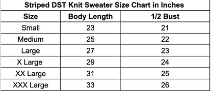 Striped Knit DST Tee
