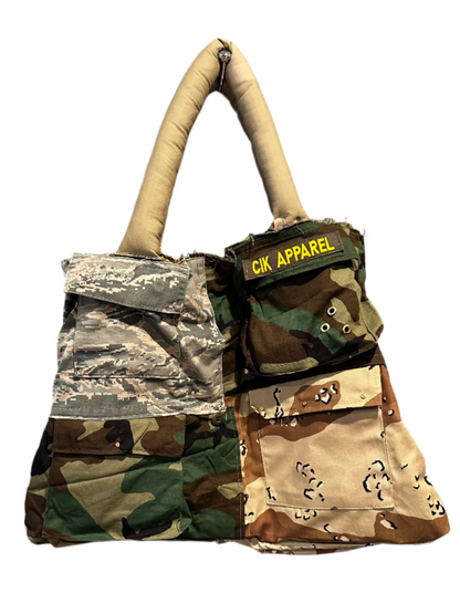 Oversized Upcycled Tote Bag