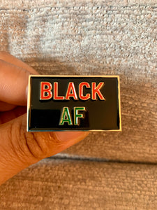 Black AF Lapel Pin