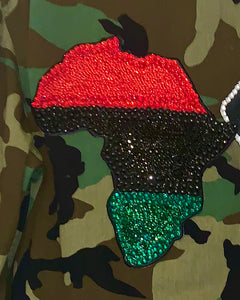 Africa Patch w/ rhinestones